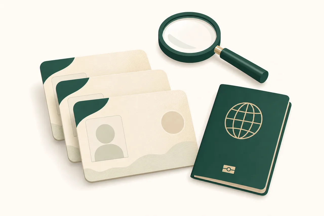 Documentos requeridos para la verificación de identidad